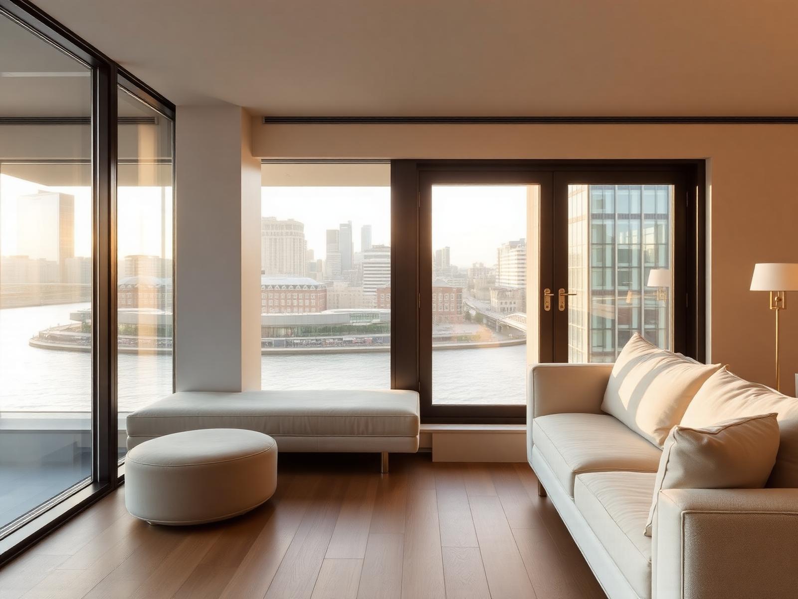 Canary Wharf skyline view from the residence